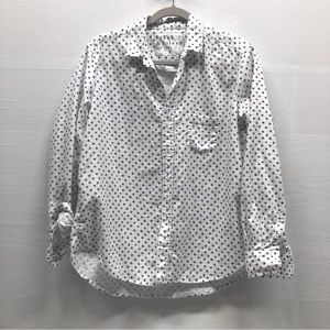 Frank & Eileen star print shirt, EUC